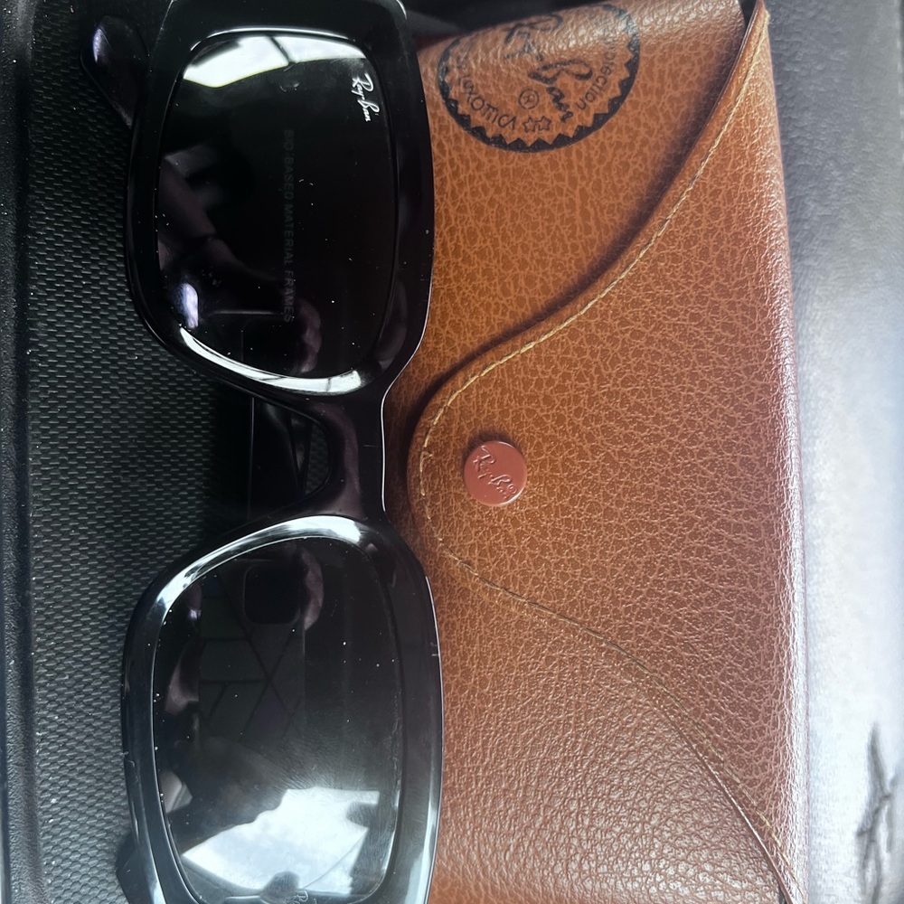 Ray-Ban Black Sunglasses with Brown Case